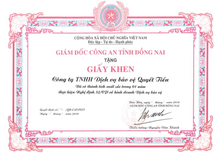 Chứng nhận