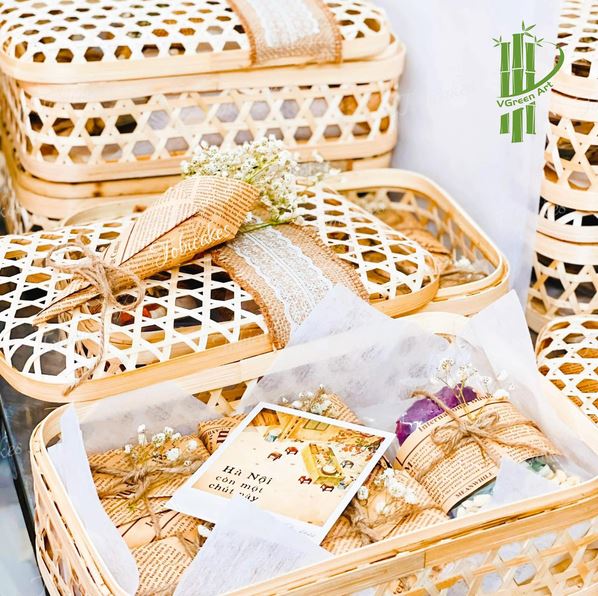 Giỏ tre picnic GQ0025 - Mây Tre Đan Mỹ Nghệ Xanh - Công Ty Cổ Phần Xuất Nhập Khẩu Mỹ Nghệ Xanh