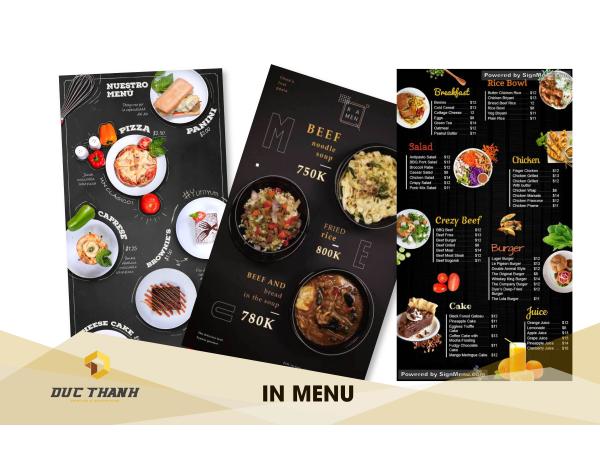 In menu