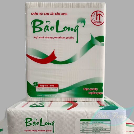 Khăn giấy vuông - Giấy Bảo Long - Công Ty TNHH Sản Xuất Thương Mại Huỳnh Thái