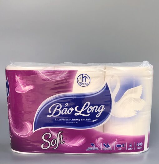 Giấy vệ sinh cuộn nhỏ không bụi - Giấy Bảo Long - Công Ty TNHH Sản Xuất Thương Mại Huỳnh Thái