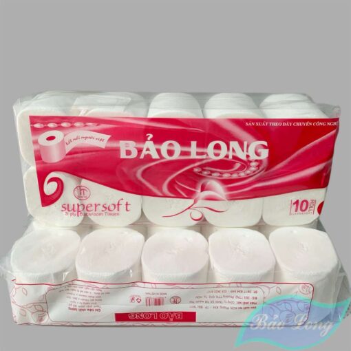 Cuộn giấy vệ sinh Bảo Long hồng 10 cuộn - Giấy Bảo Long - Công Ty TNHH Sản Xuất Thương Mại Huỳnh Thái