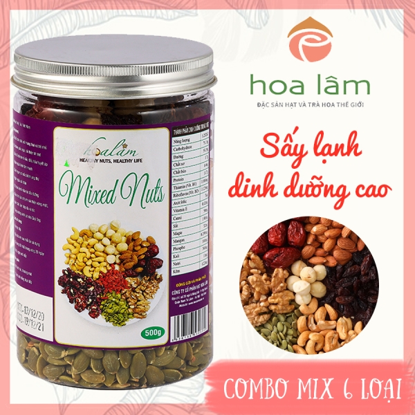 Mix nuts 6 Hoa Lâm - Hạt Dinh Dưỡng Hoa Lâm - Công Ty Cổ Phần Hạt Hoa Lâm
