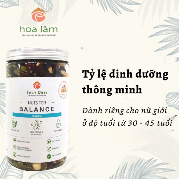 Nuts for Balance - Cân bằng - Hạt Dinh Dưỡng Hoa Lâm - Công Ty Cổ Phần Hạt Hoa Lâm