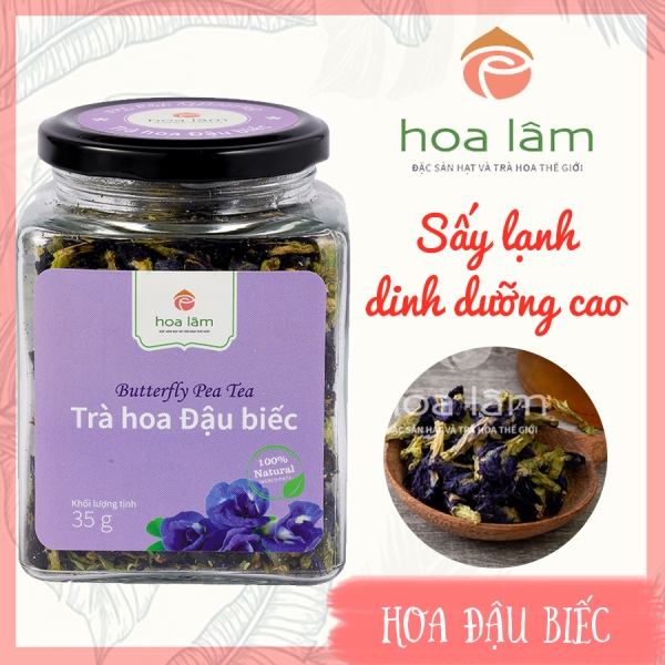 Trà hoa đậu biếc hữu cơ sấy lạnh - Hạt Dinh Dưỡng Hoa Lâm - Công Ty Cổ Phần Hạt Hoa Lâm