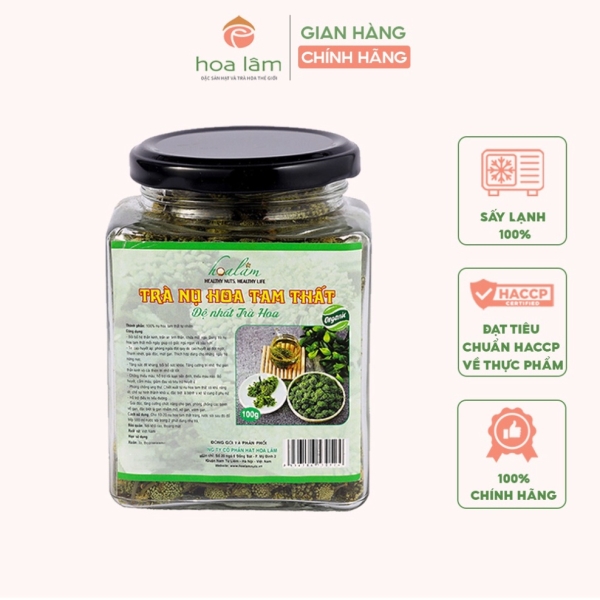 Trà nụ hoa tam thất hữu cơ sấy lạnh - Hạt Dinh Dưỡng Hoa Lâm - Công Ty Cổ Phần Hạt Hoa Lâm