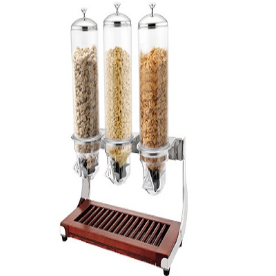 Bình đựng ngũ cốc chân gỗ THX121416-3 - Thiết Bị Bếp Nhà Hàng Khách Sạn - Công Ty TNHH Galaxy Thiên Hà Xanh