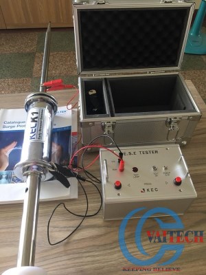 Kiểm tra chất lượng kim thu sét ESE-KEC - VAITECH - Công Ty CP Đầu Tư Kỹ Thuật VIET ASIA