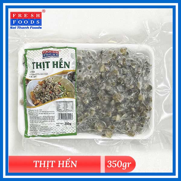 Thịt hến khay 350g - Thủy Hải Sản Sài Thành Foods - Công Ty Cổ Phần Sài Thành Foods