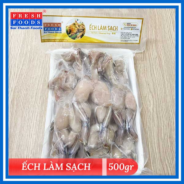 Ếch làm sạch khay 500g - Thủy Hải Sản Sài Thành Foods - Công Ty Cổ Phần Sài Thành Foods