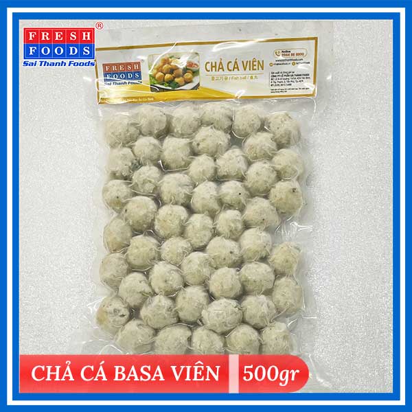 Chả cá basa viên túi 500g - Thủy Hải Sản Sài Thành Foods - Công Ty Cổ Phần Sài Thành Foods