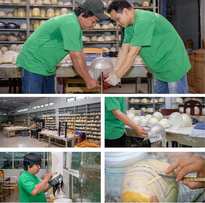 Phòng thiết kế đế tóc Công ty Phúc Thiên Toupee