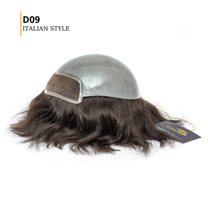 Tóc giả nam lace Pháp – Phong cách ý – D09