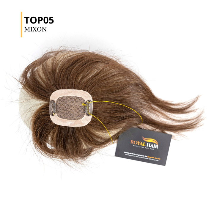 Tóc topper nữ che phủ đỉnh đầu bằng tóc thật - TOP05 MIXON