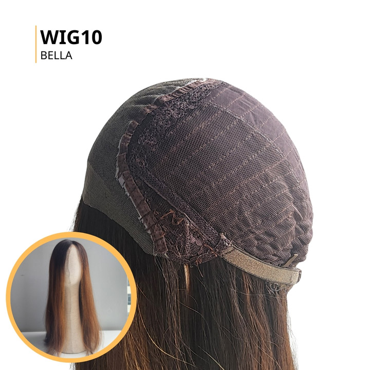 Tóc giả nữ viền trước lưới Thụy Sĩ 6x6, tóc thật dài 20 inch - WIG10 BELLA