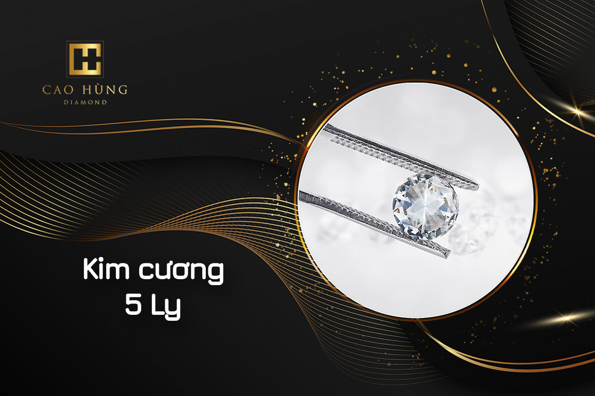 Viên kim cương 5 ly - Công Ty TNHH Cao Hùng Diamond