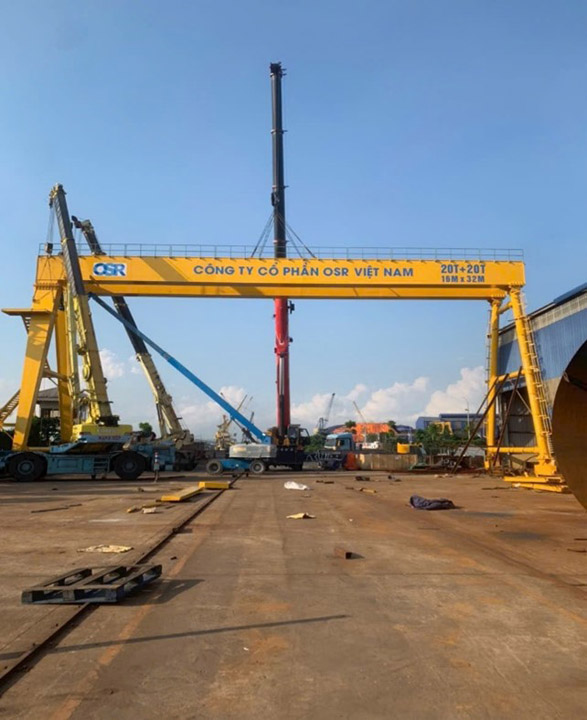 Lắp đặt hệ thống cổng trục cho Công ty OSR