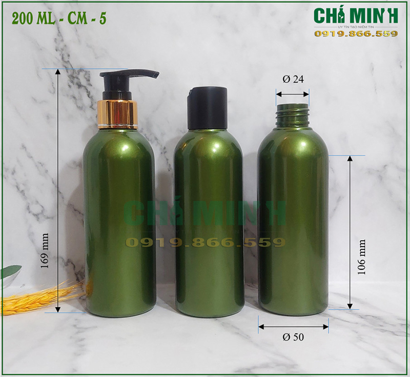 Vỏ chai 200ml - CM5 - Chai PET Nhựa Chí Minh - Công Ty CP Nhựa Chí Minh