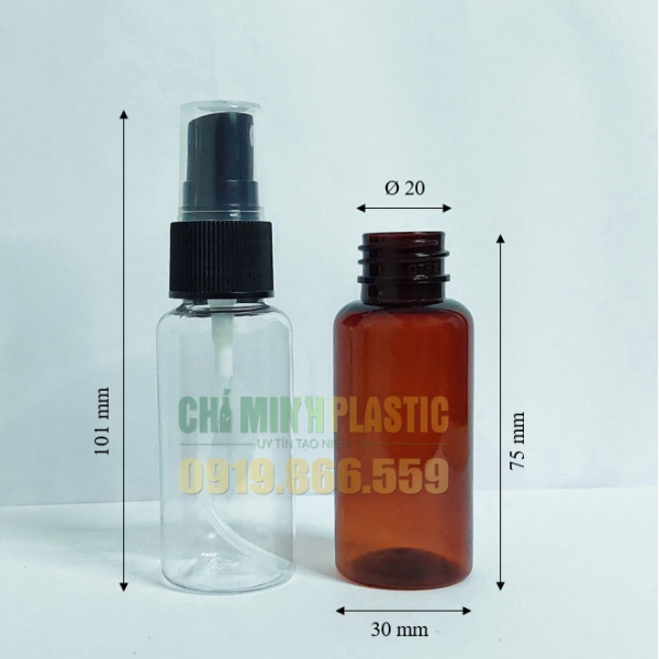 Chai PET 30m-1 vai bầu