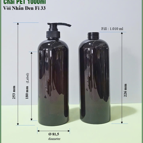 Chai nhựa PET 1000ml-4