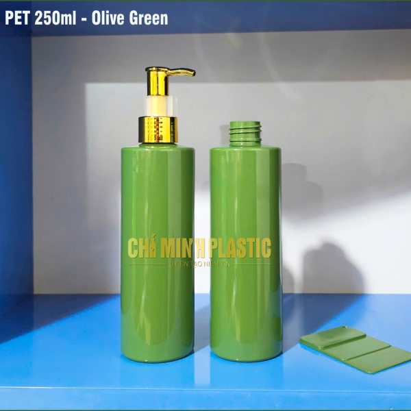 Chai nhựa PET 250ml-9 Olive