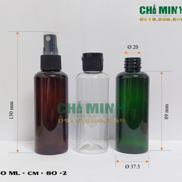 Chai PET 80ml-2 vai bầu