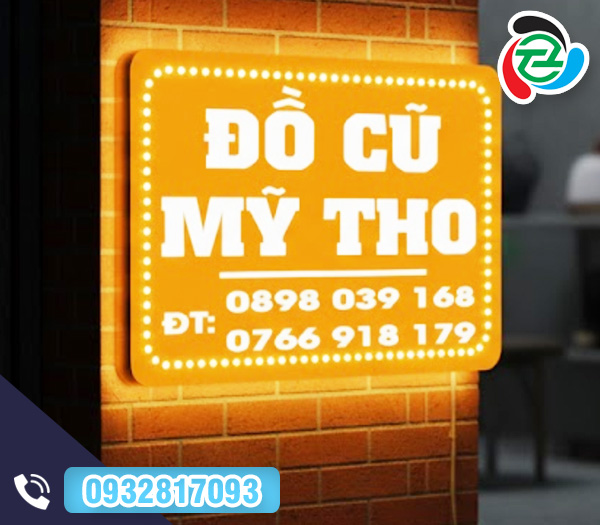 Hộp đèn Led viền bo góc ốp Alu