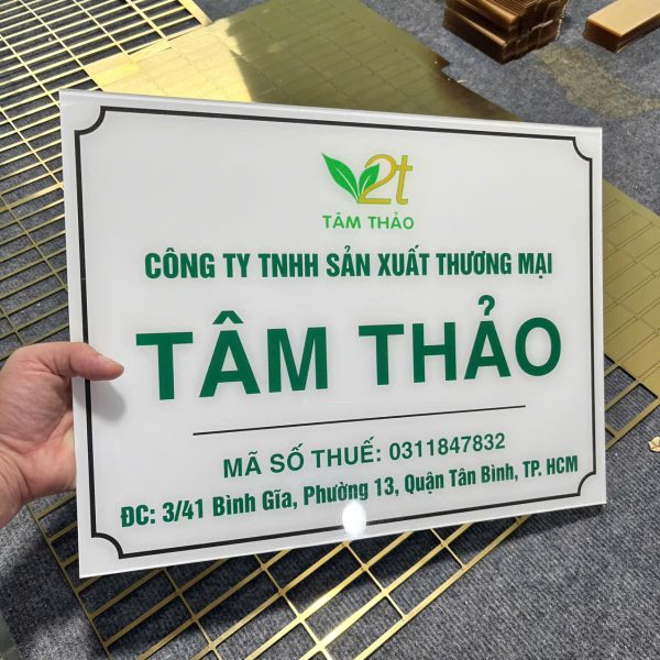 In bảng hiệu mica - In ấn Quảng Cáo Mạnh Dũng - Công Ty Cổ Phần Quảng Cáo Mạnh Dũng