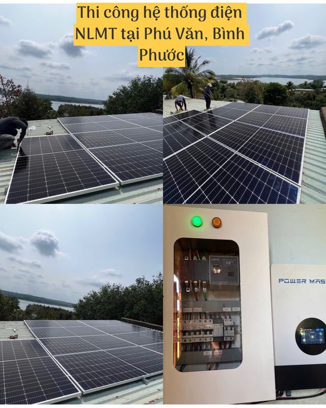 Thi công hệ thống điện năng lượng mặt trời - Camera Vạn Phát - Công Ty TNHH Cung ứng Dịch Vụ Vạn Phát