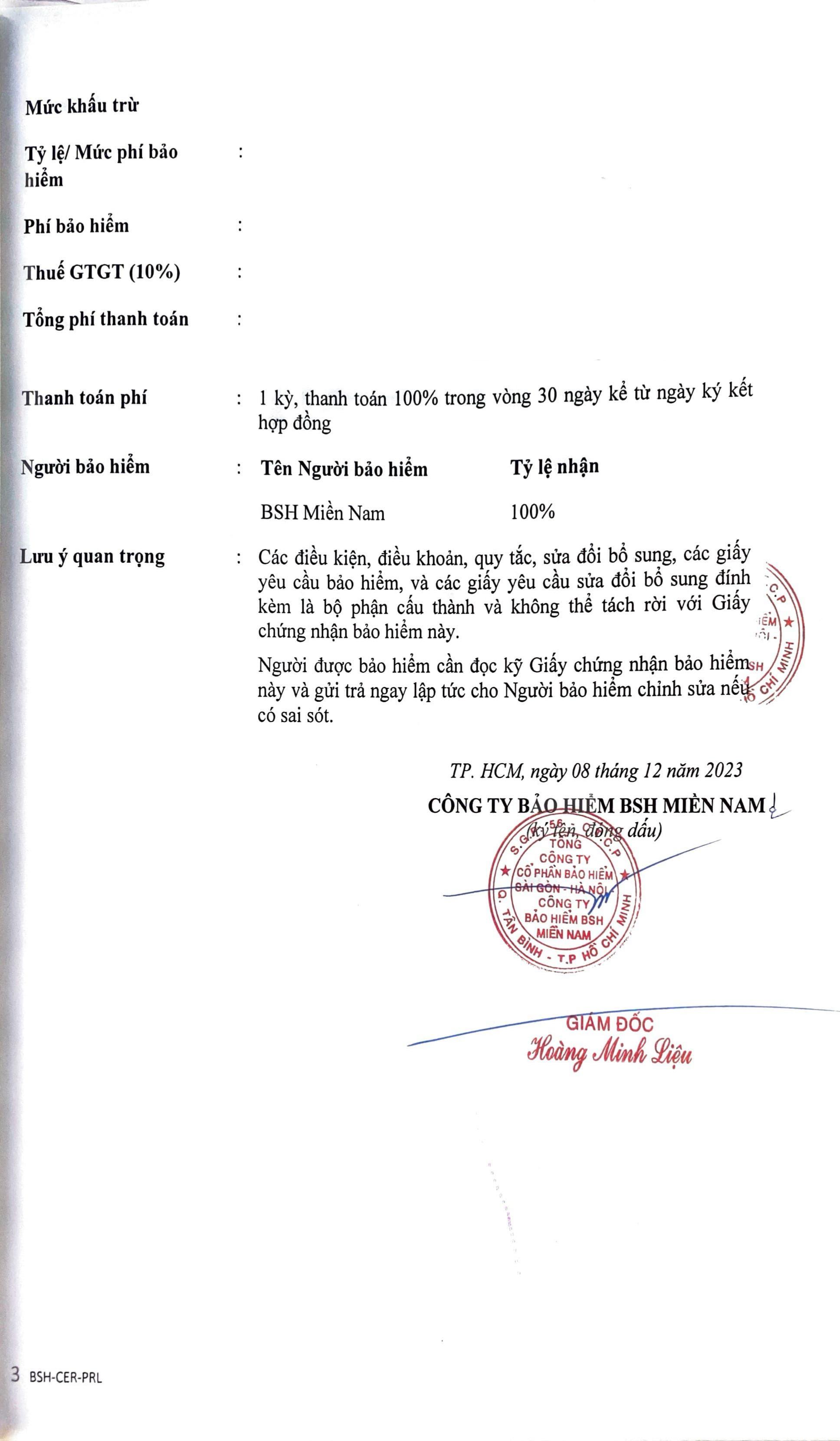 Bảo hiểm suất ăn - Suất Ăn Công Nghiệp Cơm Kim Oanh - Công Ty TNHH Suất Ăn Công Nghiệp Cơm Kim Oanh