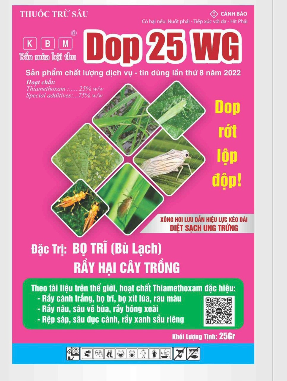 Thuốc trừ rầy- bọ trĩ DOP 25wg