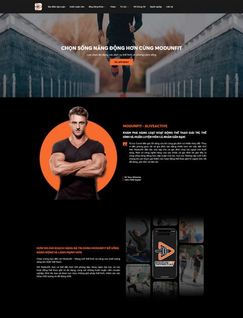 Mẫu website Yoga Gym - CIT Group - Thiết Kế Website - Công Ty TNHH Giải Pháp Công Nghệ CIT