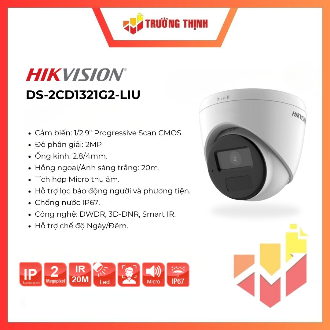 Camera IP Dome 2MP HIKVISION
