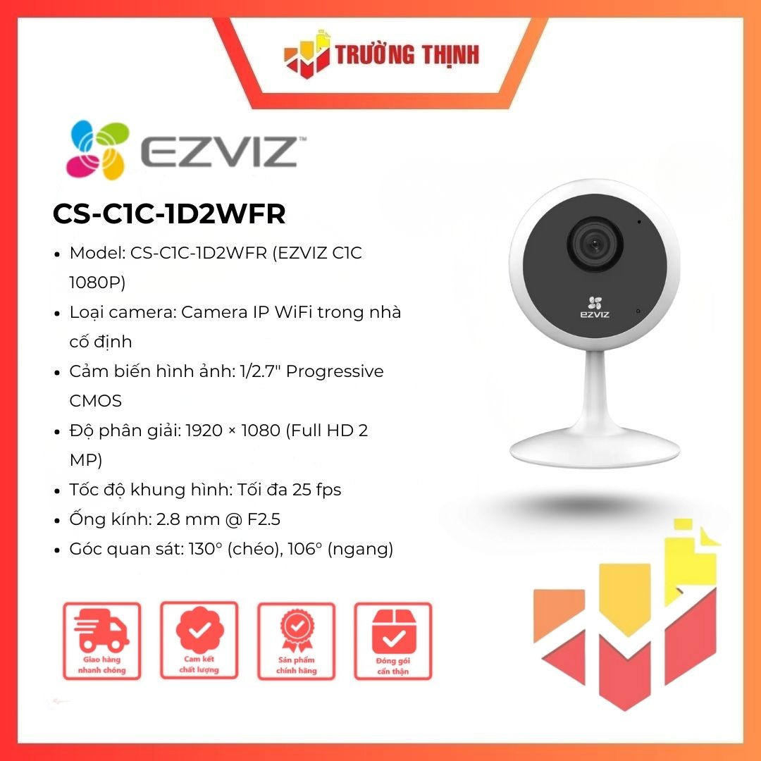 Camera IP wifi 2MP EZVIZ C1C 1080P