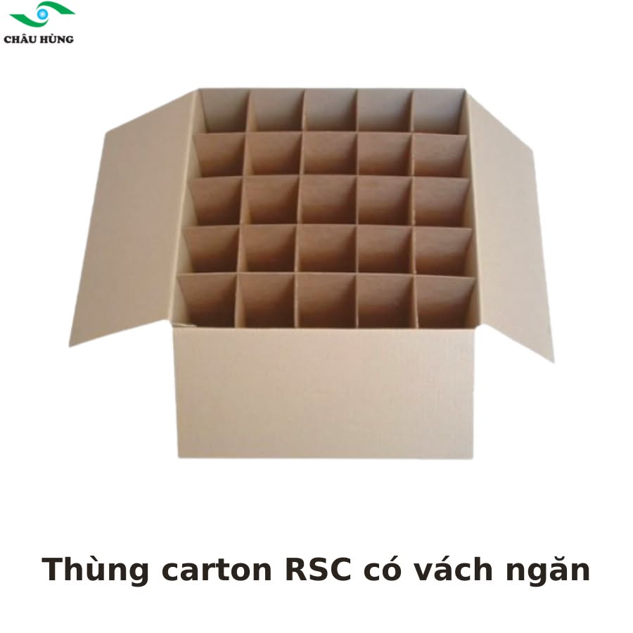 Thùng carton RSC vách ngăn