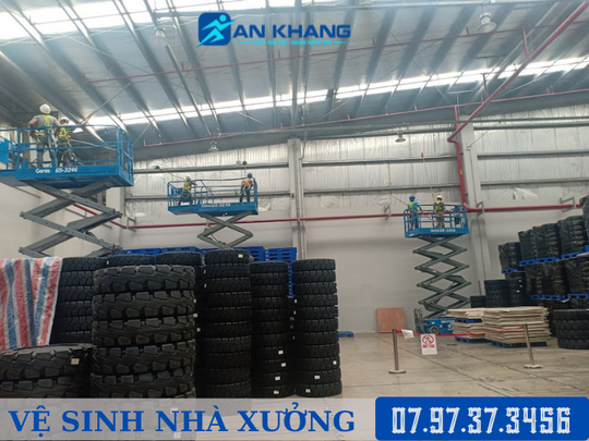 Dịch vụ vệ sinh nhà xưởng - Công Ty Cổ Phần Tập Đoàn Vệ Sinh Chuyên Nghiệp An Khang