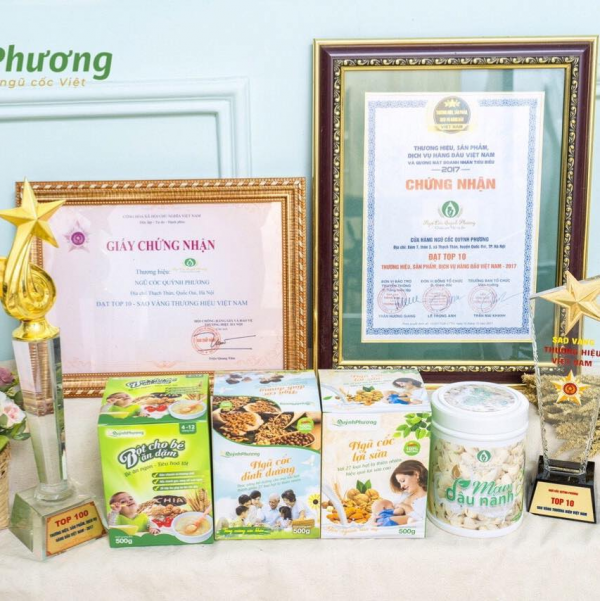 Thành tựu công ty - Công Ty TNHH Quỳnh Phương Gold Food Việt Nam
