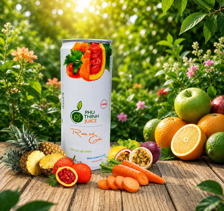 Nước ép rau củ gấc