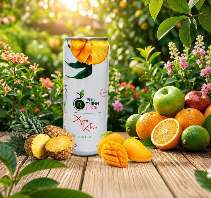 Nước ép xoài khóm