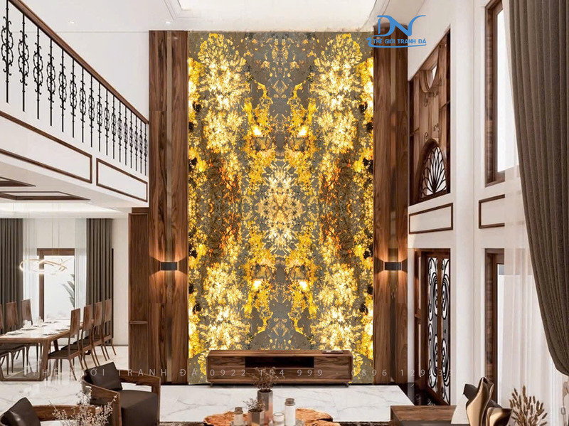 Tranh đá xuyên sáng Alpinus - Thông tầng 4 tấm