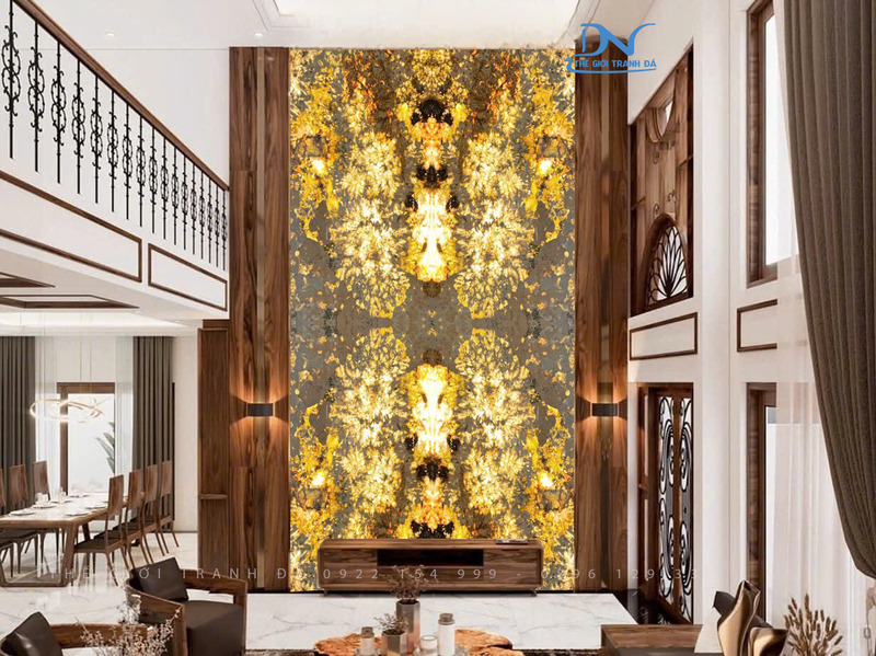 Tranh đá xuyên sáng Alpinus - Thông tầng 4 tấm