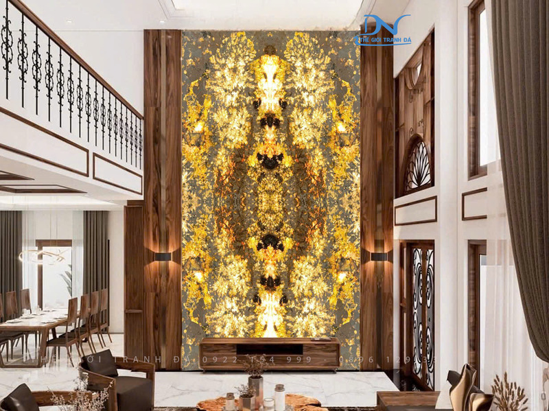 Tranh đá xuyên sáng Alpinus - Thông tầng 4 tấm
