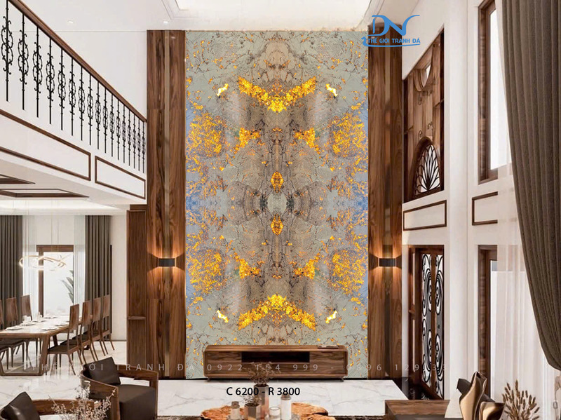 Tranh đá xuyên sáng Alpinus - Thông tầng 4 tấm