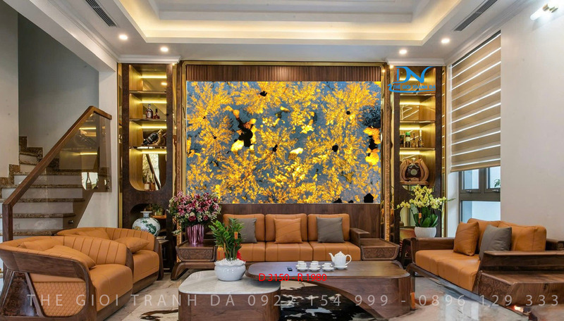 Tranh đá xuyên sáng Apinus - Đơn tấm đặt nằm ngang