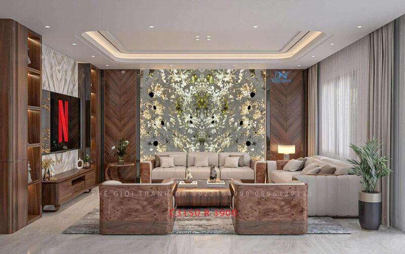 Tranh đá xuyên sáng Apinus - Ghép đối xứng 2 tấm