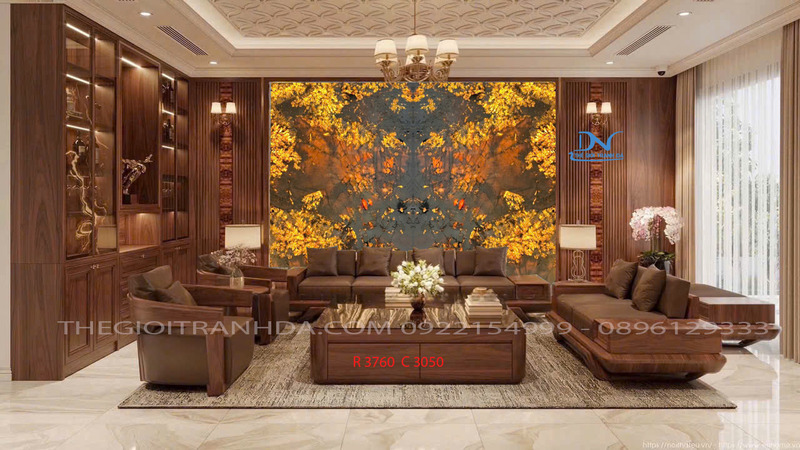 Tranh đá xuyên sáng Apinus - Ghép đối xứng 2 tấm