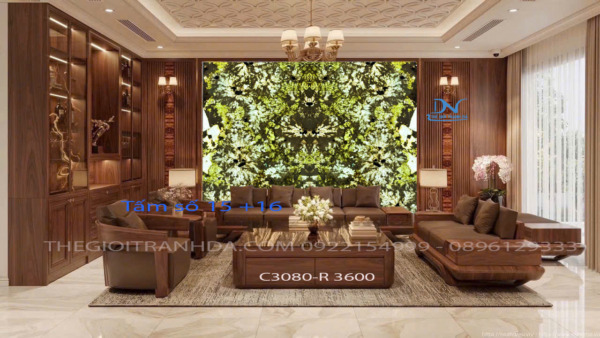 Tranh đá xuyên sáng Apinus - Ghép đối xứng 2 tấm