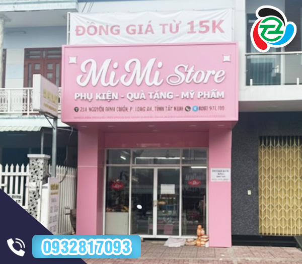 Bảng hiệu chữ nổi trên nền Aluminium - Bảng Hiệu Bến Tre - Công Ty Trách Nhiệm Hữu Hạn Một Thành Viên Thương Mại Dịch Vụ Sản Xuất Thắng Thiên