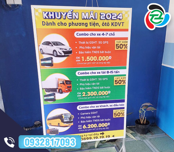 Bảng hiệu quảng cáo cho thuê xe - Bảng Hiệu Bến Tre - Công Ty Trách Nhiệm Hữu Hạn Một Thành Viên Thương Mại Dịch Vụ Sản Xuất Thắng Thiên