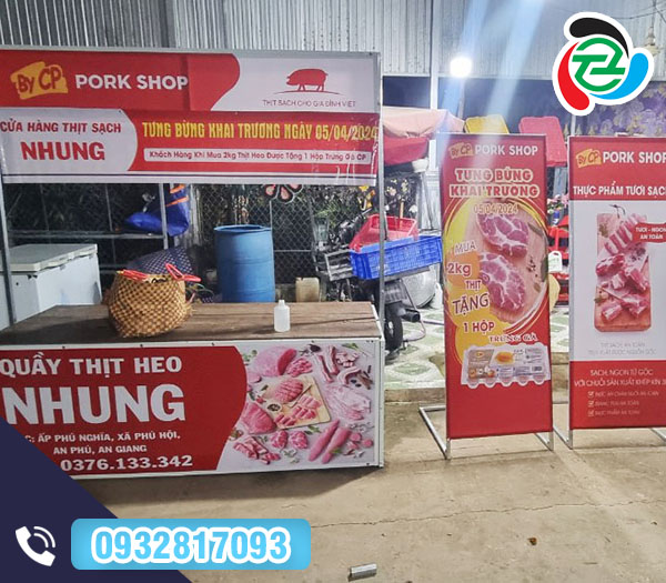 Bảng hiệu quảng cáo trưng bày sản phẩm - Bảng Hiệu Bến Tre - Công Ty Trách Nhiệm Hữu Hạn Một Thành Viên Thương Mại Dịch Vụ Sản Xuất Thắng Thiên